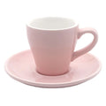 80 ml Coffee Color Coffee Cup and Saucer Set Latte Cup Ceramic Set for Hotel Store