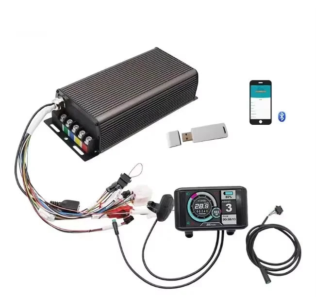 72V 100A 150A 5000W Hall Sensor Sine Wave Programmable Ebike V2 Sabvoton Controller and UKC1 Display