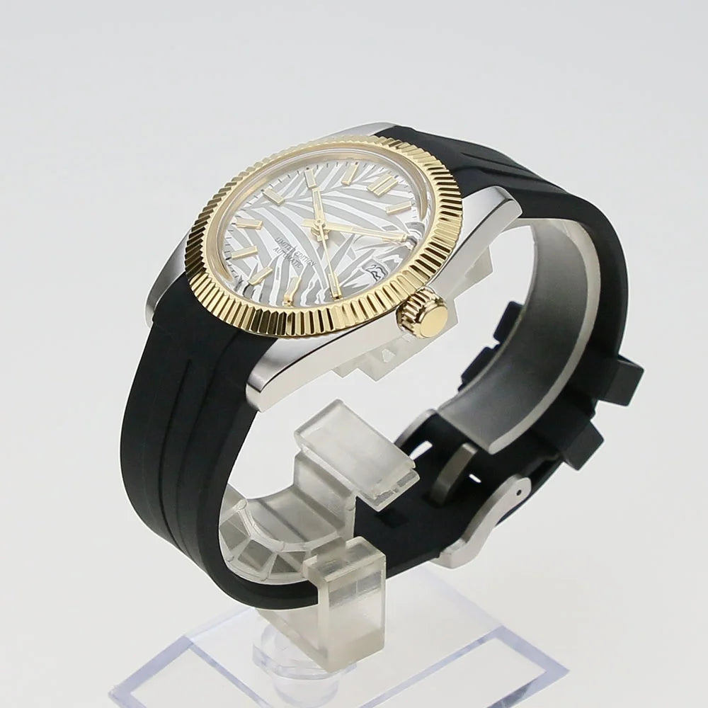 316L Stainless Steel Top Quality 38mm Slim With Top Hat  Glass Screw  Replaceable Bezel Fit NH34 NH35 NH36 Watch Case