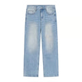Vintage Washed Wide Leg Jeans New Design Fall 2022 Men Jeans Streetstyle Stacked Jeans Men Loose Fit