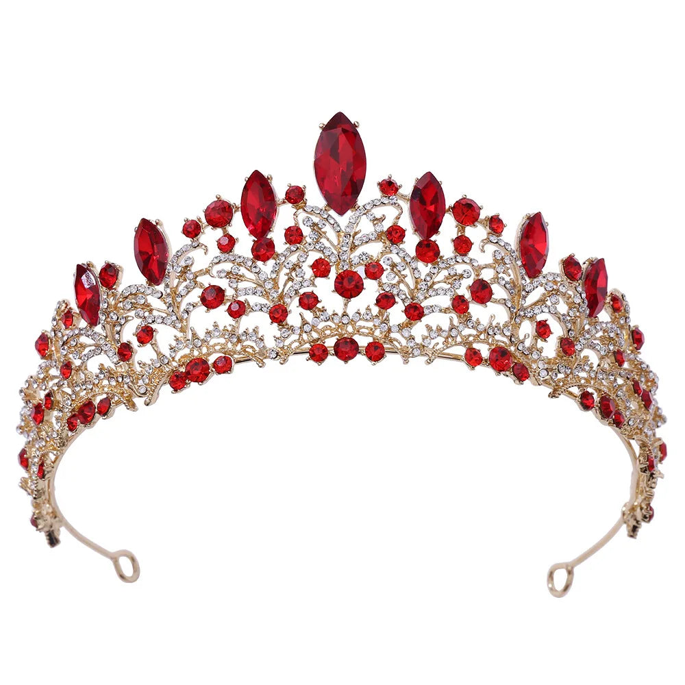 Miallo European Style Half Round Bridal Crown Rhinestone Crystal Birthday Princess Tiara Bridal Wedding Hair Accessories