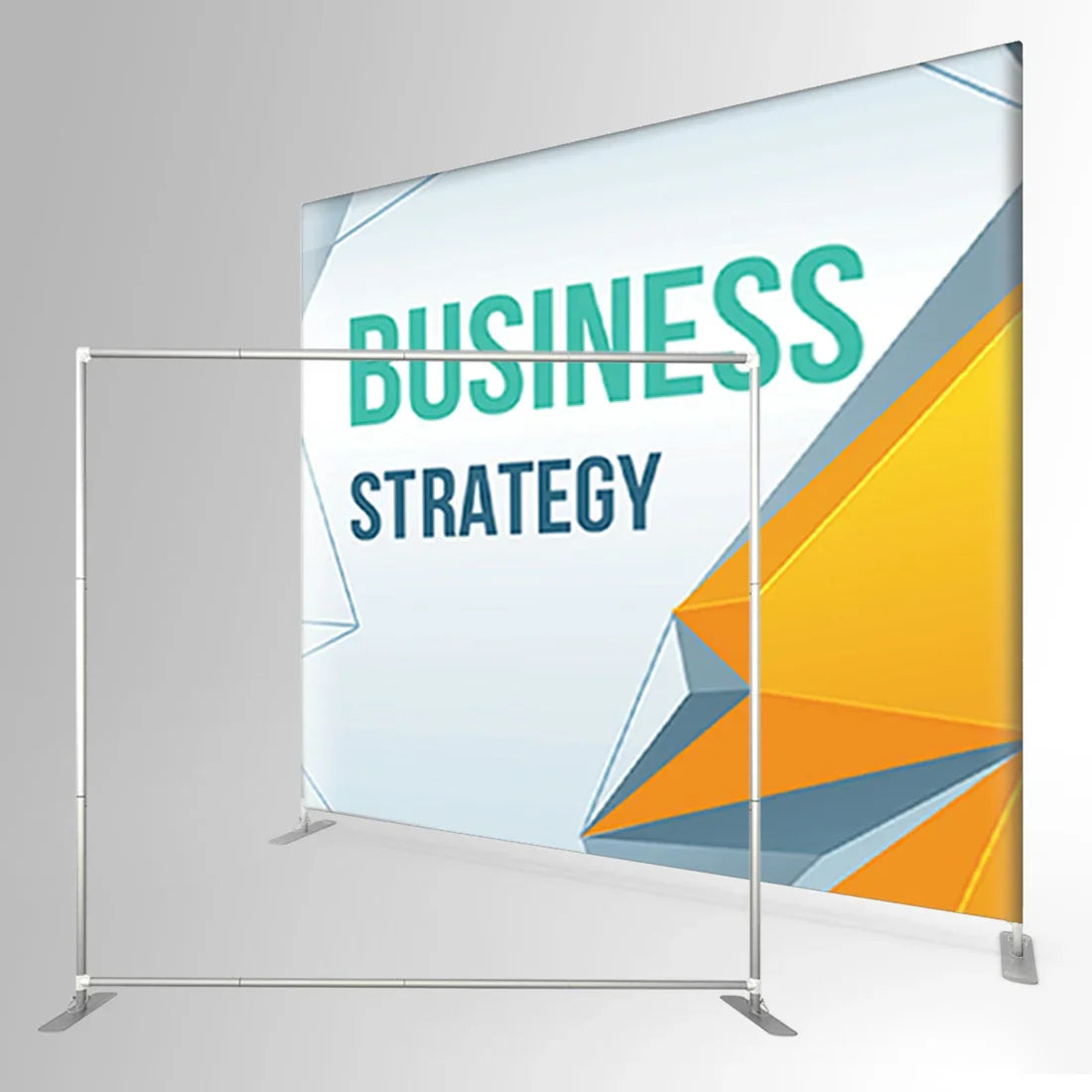 8FT Tension Fabric Display EZ Tube Frame Backdrop Banner Stand Double-sided Advertising Display Stand for Trade Show Exhibition