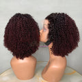 12inch Virgin Human Hair Lace Front 13by4 WigHigh Quality Cuticle Aligned Virgin Hair WigsKinky Curly Short Wigs