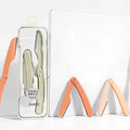 SBelle Japanese Macro Eyebrow Razor Stainless Steel Durable 2pcs Trimmer Set Dermaplaning Facial Blade Hair Removal Beauty