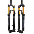 Magicbros UV Colorful & Reflective Decals 120mm Travel Mountain Bike Air Suspension Fork with Thru-Axle Disc Brake