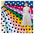 Wholesale Custom Polyester Printed Polka Dot Chiffon Fabric for Clothing/Dress