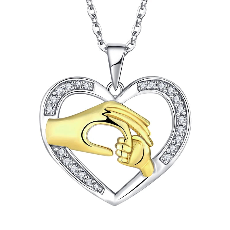 Mothers Day Gifts 2026 Necklace S925 Silver Jewelry Necklaces Heart Pendant Necklace Pendant Jewelry for Mom Wholesale Supplier