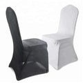 200pcs White Polyester Stretch Washable Outdoor Party Banquet Wedding Spandex Chair Covers for Events Standard Size