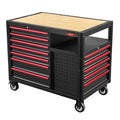 GATmatic Heavy Duty Mechanic Workbench with Drawer Storage Stainless Steel Tool Cabinet Trolley for Garage and Workshop