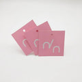 Wholesale Custom Label Own Logo Hang Tag Garment Paper Clothing Hangtags Hair Tags and  Labels
