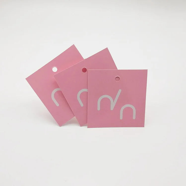 Wholesale Custom Label Own Logo Hang Tag Garment Paper Clothing Hangtags Hair Tags and  Labels
