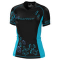 Mma Bjj Compression Swimming Bathing Suit for Women Custom Print Short Sleeve Rash Guard