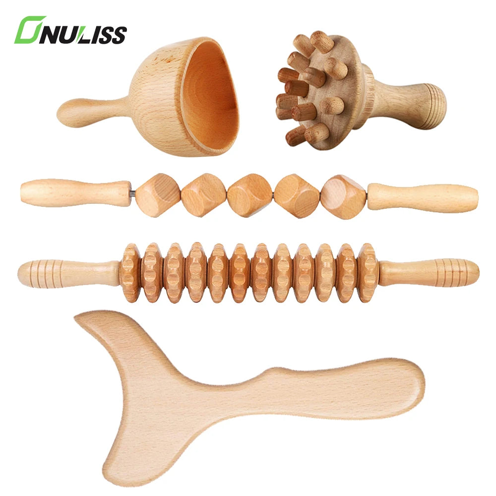 For Maderoterapia Maderotherapy Maderotherapie Wood Therapy Massage Tools Lymphatic Drainage Tool for Body and Facial Massager