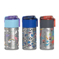 2023 Custom Design 10oz Straw Lid Double Wall Vacuum Insulated Children Stainless Steel Water Bottle