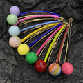 Newest Style Hair Ball Pins for Girls Candy Color Hair Barrette Clip Custom Acrylic Hair Clips Wholesale
