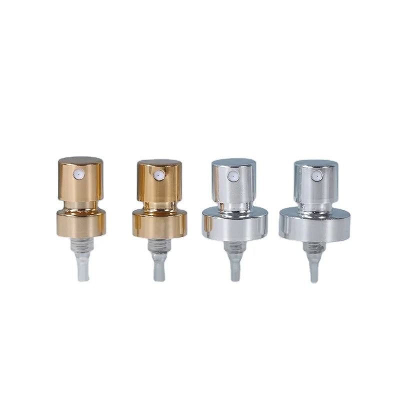 Perfume Packaging 13 15 18 20 24 28mm Anodized Metal Cap Spray Pump UV Plated Matte Glossy Golden Silver Perfume Mist Sprayer