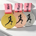 Wholesale Award 1st  Medal Custom Metal Craft Gift Gold Silver Copper Sports 5K Race Run Medals with Lanyard