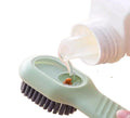 Multifunctional Shoe Brush Automatic Liquid Discharge Smooth Handle OEM Soft-Bristled Laundry Clothing Soap Dispensing Brush