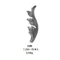 Ornamental  Components Wrought Iron Raw Part Forged Leaf for Staircase Railing Handrail Balustrade Balcony Gate Fence Parts