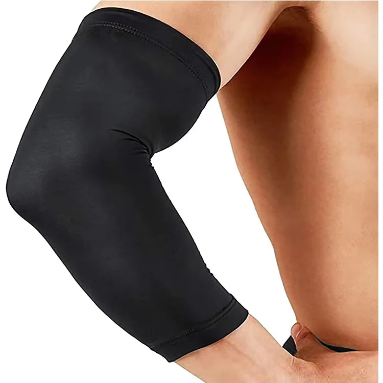 Sports Flexible Copper Infused Compression Adjustable Elbow Sleeve with Professional Protection Antibacterial Anti-Odor Features