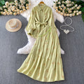 Vintage Elegant Embroidered Butterfly Long Sleeve Sunscreen Shirt High Waist Skirt Set