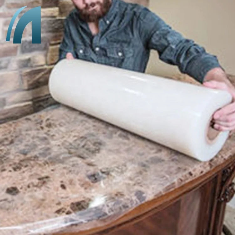 Soft Surface Moisture Proof Easy to Peel Protection Film Stone Guard PE for Granite Marble Quartz Countertops and Tables