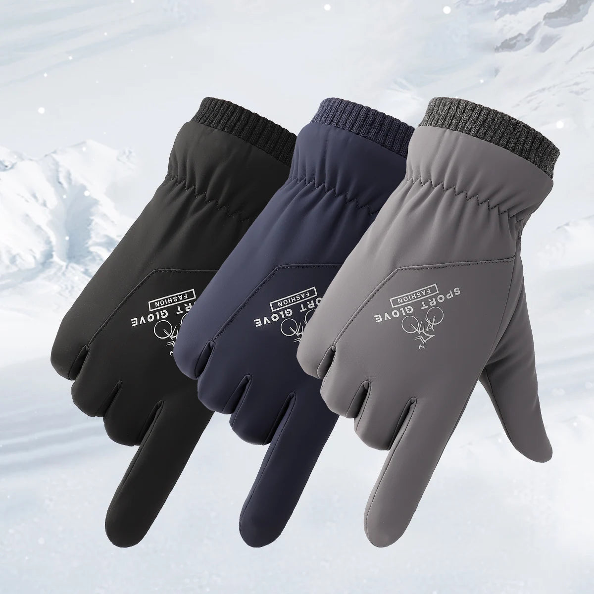 Wholesale Manufacture Price Winter Touch Screen Thermal Men Thick Winter Gloves