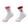 Women Pink Color Anti Slip Yoga Grip Sock Custom Slouch Pilates Grip Sock Knitted Non Slip Pilates Sock Custom Logo