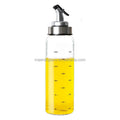 Custom Olive Oil Bottle 100 ml Round Olive Oil Borosilicate Glass Bottle with ABS Nozzle Support Customized Print Logo