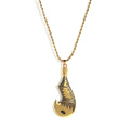 2023 New Hawaiian Jewelry Wholesale Gold Necklace 18k for Men Fashion Rope Chain Fish Hook Necklace
