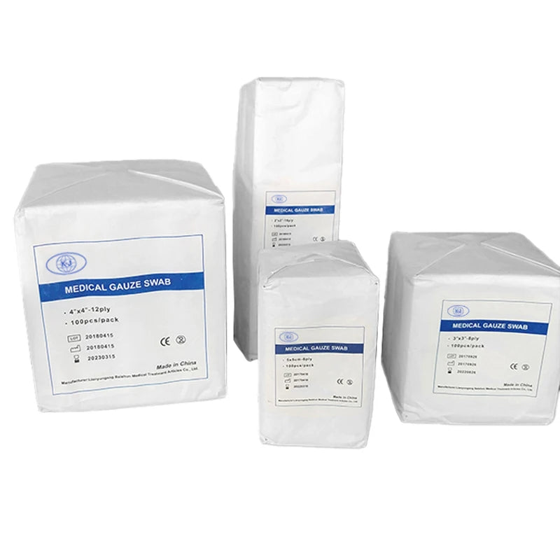 Disposable Medical Sterile Gauze Non-Sterile Non-Woven Gauze 7.5CMX7.5CM 10x10cm Gauze Swab for Healing or Other Procedures MegaBDM