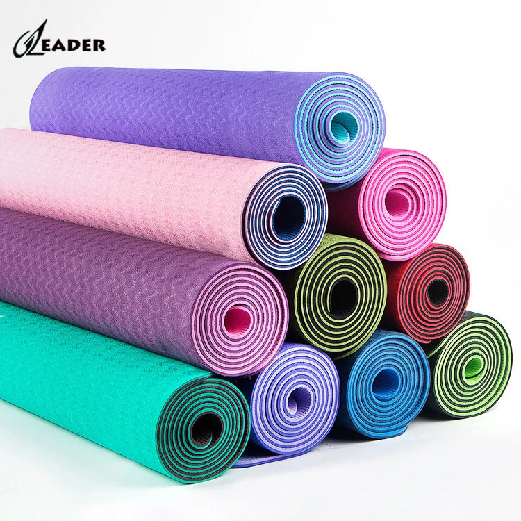 Custom Logo Eco-Friendly Non-Slip TPE Yoga Mats for Purchase Durable and Sustainable Product