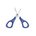 Plastic Handle Heavy Duty Anti-slip Serrated Edge Scissors Saltwater Braid Braided Line Cutter Fishing Tackle Lure Tool