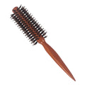 Hot Sale Ionic Black Boar Bristle Paddle Massage Hair Brush with Extended Ceramic Painted Wood Barrel for Salon & Travel Use