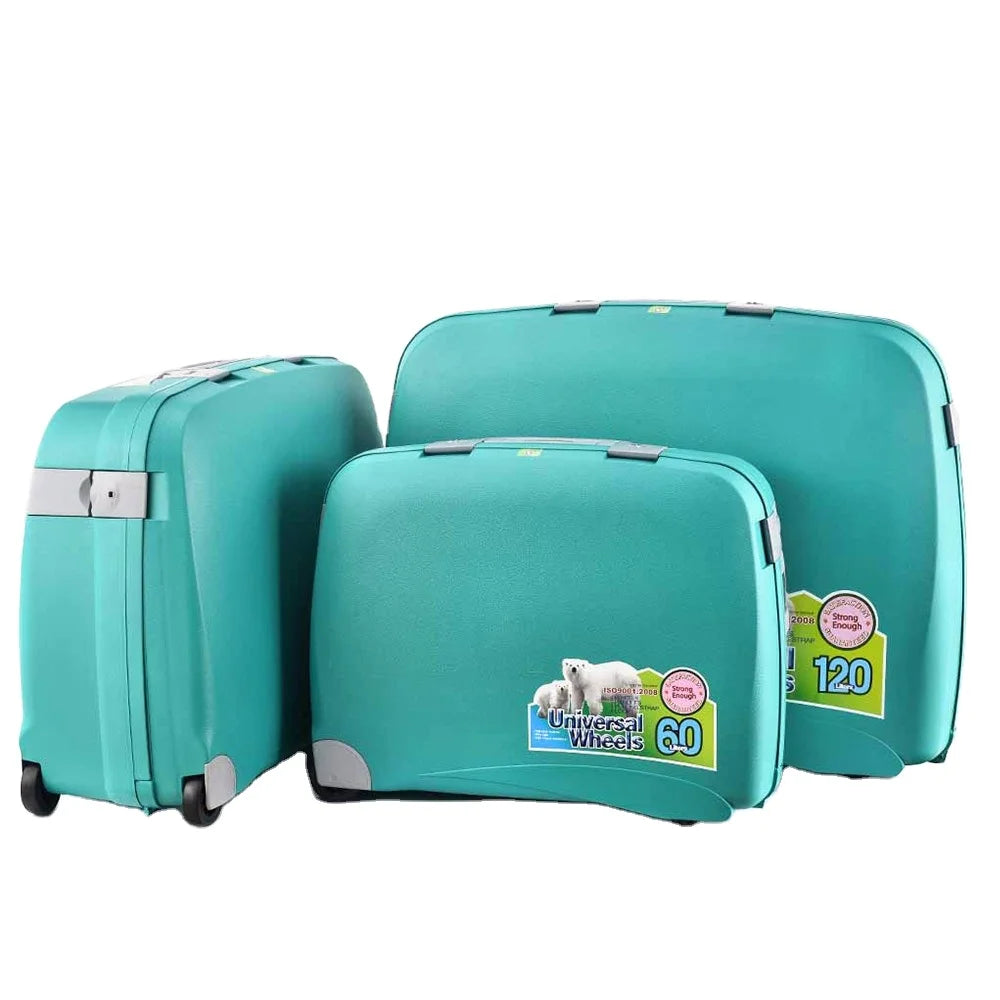 PP Material Lightweight Fashionable Family Large 4-Wheel Built-in 3 Piece Unisex Travel Luggage Sets 24 28 32 Inch Suitcase Sale