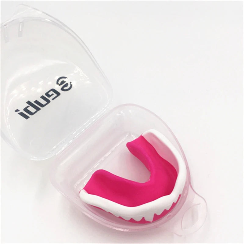 Professional EVA Football Pink Sport Boxing Mouthguard for Youth & Adult