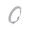 CZCITY Hot Sale 100% 925 Sterling Silver Geometric Round CZ Circle Engagement Finger Women CZ Ring