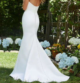S1407T New Fashion High Quality Wholesale Boho Lace-Decorated Sexy Mermaid Wedding Gown Customizable White Bride Dresses
