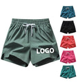 Customizable Men's Thin Section Breathable Summer Elastic Quick-drying Sports Casual Shorts Running Fitness Training Shorts