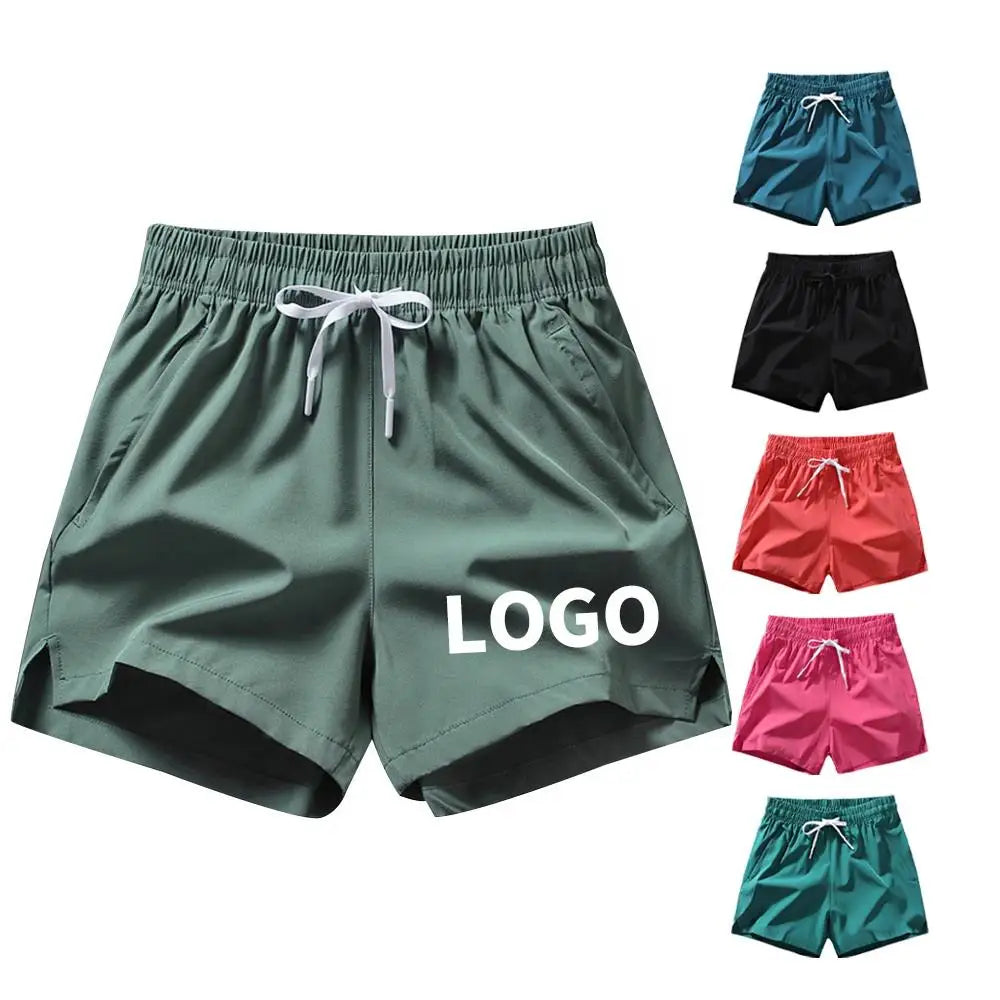Customizable Men's Thin Section Breathable Summer Elastic Quick-drying Sports Casual Shorts Running Fitness Training Shorts