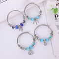 2024 Handmade  Women New Design Dreamcatcher Crown Pendant Beads Girls Charm Bracelets Bangle
