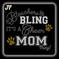 T&J Bling Custom 3D Hotfix Rhinestone Iron-On T-Shirt Design 3D Heart Diamond Heat Transfer DIY Leather Patch Plastic Printed