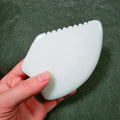 HZ Facial Massage Scraping Jade Gua Sha White Jade Custom Gua Sha Kerokan Tool