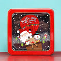 Hot Sell Square Metal Christmas Children's Gift Tin Box Christmas Decorative Tinplate Candy Box