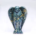 HZ Angel Figurine Miniature Handmade Carved Kambaba jasper Mini Healing Statue Crystal Home Decoration Accessories Crafts