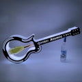 Custom Design LED Luminous Champagne Colorful Guitar Bottle Presenter for Bar