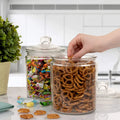 Best Seller Glass Decorative Airtight Food Containers & Cookie Jars with Lids Back to School Steamable Large Capacity