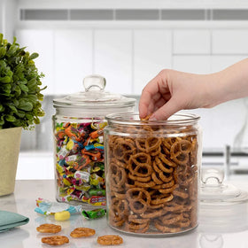 Best Seller Glass Decorative Airtight Food Containers & Cookie Jars with Lids Back to School Steamable Large Capacity
