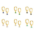 925 Sterling Silver Cubic Zirconia Dainty Huggie Earrings 925 Sterling Silver Jewelry Wholesale