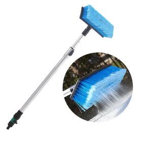 Hot Car Wash Water Brush Upgrade Long Handle Aluminum Alloy Retractable Soft Hair car Wash Equipment